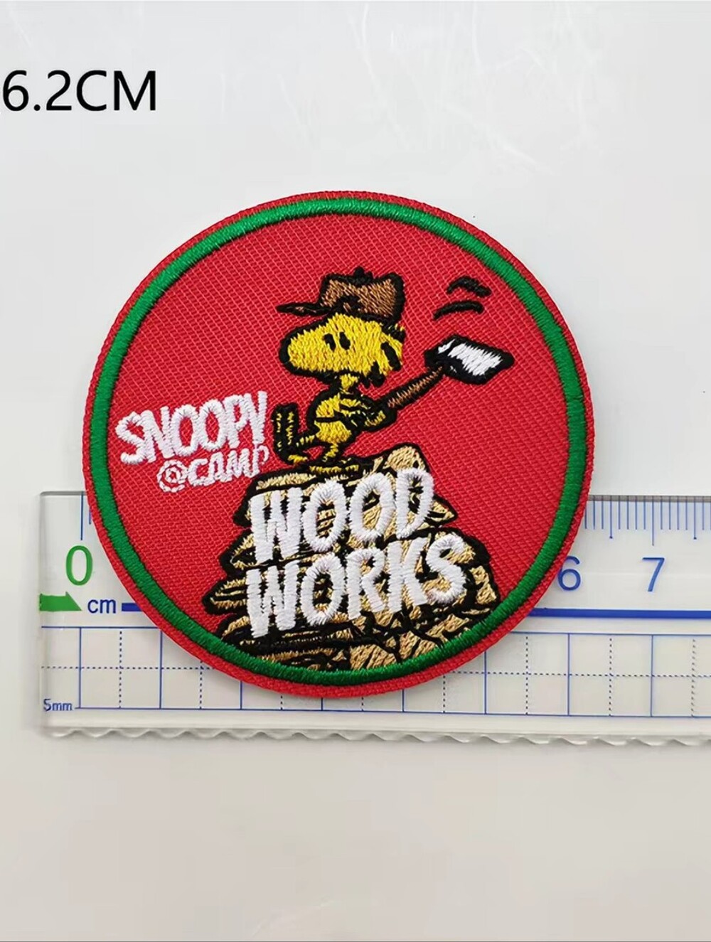 Snoopy Wood Works Iron On Adhesive Patch (New Without Tag)